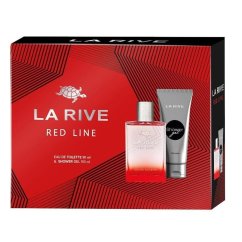 La Rive, Red Line For Men zestaw woda toaletowa spray 90ml + żel pod prysznic 100ml
