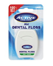 Active Oral Care, Dental Floss nić dentystyczna woskowana Mint 100 metrów