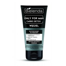 Bielenda Only For Men Only For Man Carbo Detox čistiaci gél na umývanie tváre 150 g