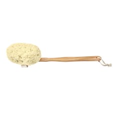 DONEGAL_Kúpeľňová špongia na drevenej rukoväti 45cm 6036