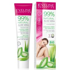 Eveline Cosmetics, 99% prírodný krém na odstránenie chĺpkov na rukách, nohách a bikinách 125 ml