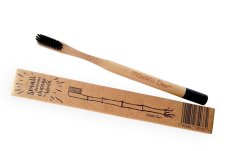 Mohani, Bambusová čierna zubná kefka Medium