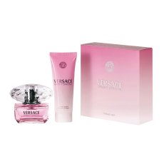 Versace, Bright Crystal zestaw woda toaletowa spray 50ml + balsam do ciała 100ml