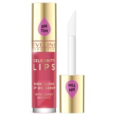 Eveline Cosmetics Celebrity Lips High Gloss Lip Oil Celebrity Lips Lip Serum 04 Red 5 ml
