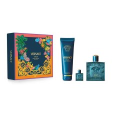 Versace Eros Parfum Eros Pour Homme – sada: parfémový sprej 100 ml + sprchový gel 150 ml + parfém 5 ml