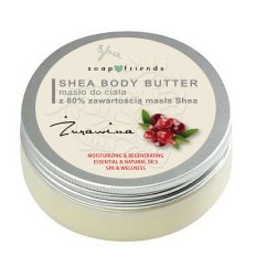 Soap&Friends, Shea Butter 80% masło do ciała Żurawina 200ml