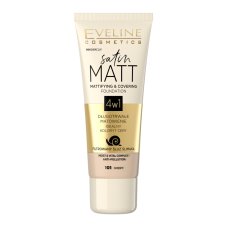 Eveline Cosmetics, Satin Matt Foundation zmatňujúci podkladový krém na tvár 101 Ivory 30ml
