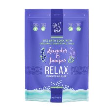 INA ESSENTIALS Relax soľ do kúpeľa s levanduľou a borievkou 330g