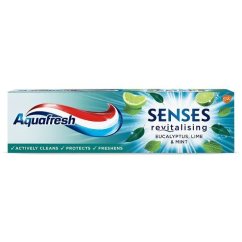 Aquafresh, Senses Revitalizačná zubná pasta Eukalyptus a limetka s mätou 75 ml