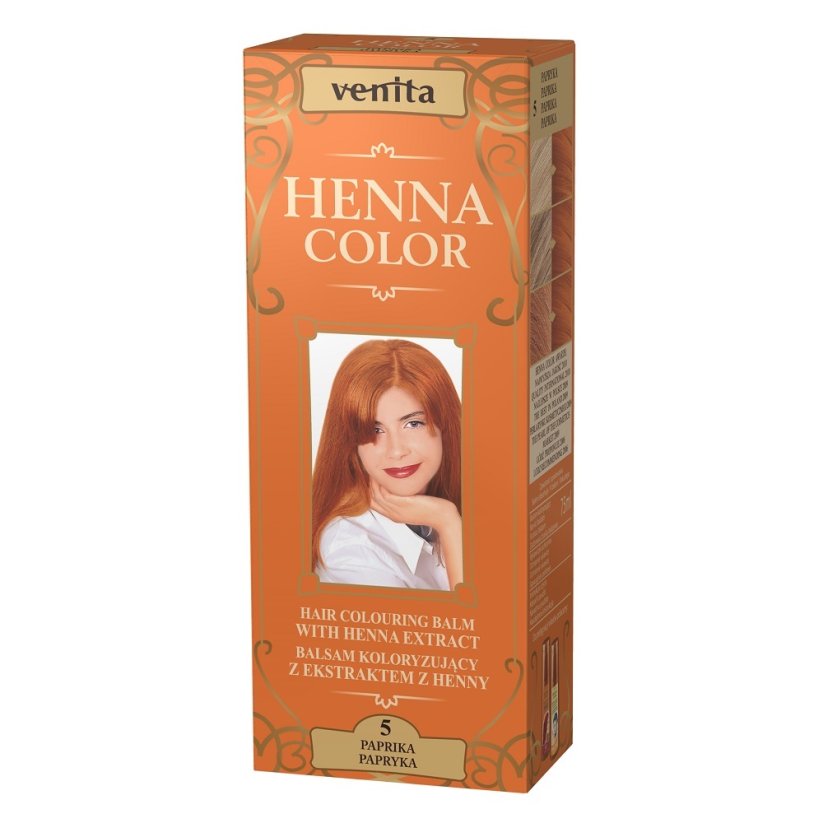 Venita, Henna Color balsam koloryzujący z ekstraktem z henny 5 Papryka 75ml