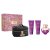 Versace Dylan Purple Pour Femme set parfumovaná voda 100ml + sprchový gél 100ml + telové mlieko 100ml + kozmetická taštička