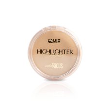 Quiz Cosmetics Color Focus Highlighter Powder puder rozświetlający wzbogacony witaminą E N°02 Gold 10g