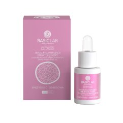 BasicLab, Esteticus serum regenerujące strukturę skóry z ceramidami 1% prebiotykiem 2% i witaminą E 3% 15ml