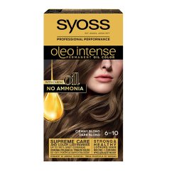 Syoss, Oleo Intense farba do włosów trwale koloryzująca z olejkami 6-10 Ciemny Blond