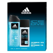 Adidas Súprava telového dezodorantu Ice Dive 75ml + sprchový gél 250ml