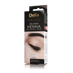Delia, Eyebrow Expert gélová henna obojstranná a rias 1.0 Black 15ml