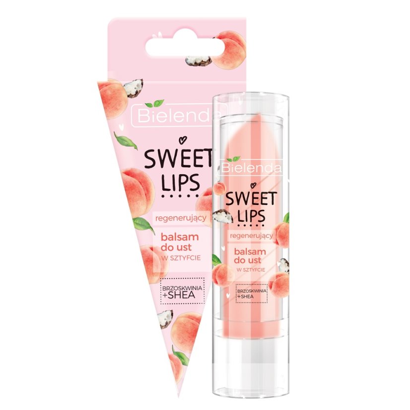 Bielenda, Sweet Lips balsam do ust w sztyfcie Brzoskwinia + Shea 3.8g