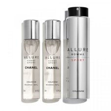 Chanel Allure Homme Sport Cologne set of cologne sprejs + 3x20ml refill
