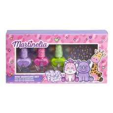 Martinelia, My Best Friends Mini Manicure Set zestaw lakier do paznokci 3szt. + naklejki na paznokcie