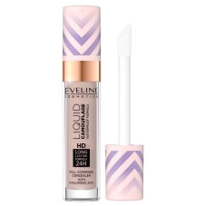 Eveline Cosmetics, Liquid Camouflage vodeodolný maskovací korektor s kyselinou hyalurónovou 04 Light Almond 7,5 ml