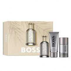 Hugo Boss, Boss Bottled zestaw woda perfumowana spray 100ml + żel pod prysznic 100ml + dezodorant sztyft 75ml