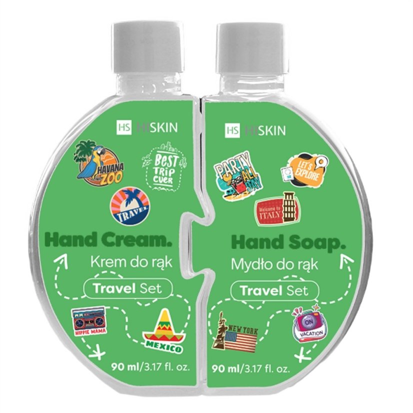 HiSkin Puzzle Travel hand cream set 90ml + hand soap 90ml