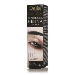 Delia, Eyebrow Expert tradycyjna henna do brwi 1.0 Czerń 2g