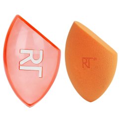 Real Techniques, Miracle Complexion Sponge + cestovné puzdro na hubky na make-up + cestovné puzdro