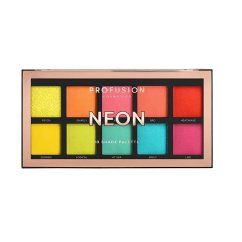 Profusion, Neon Eyeshadow Palette paleta 10 cieni do powiek