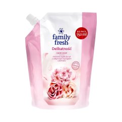 Family Fresh, Delikatność kremowe mydło do rąk z odżywczym wyciągiem z jedwabiu 750ml
