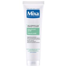 MIXA Comfort Čistiaci gél na tvár proti nedokonalostiam Kyselina salicylová + skvalan 150ml