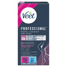 Veet, Professional plastry z woskiem skóra normalna 12szt