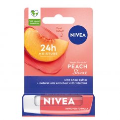 Nivea, Pielęgnująca pomadka do ust Peach Shine 4.8g