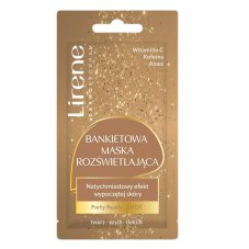 Lirene Maseczki do twarzy Rozjasňujúca maska na slávnostné príležitosti 8 ml