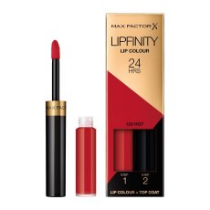 Max Factor, Lipfinity Lip Colour dwufazowa pomadka w płynie o dlhotrvajúcam efekcie 120 Hot