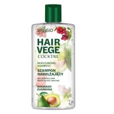 Sessio, Hair Vege Cocktail nawilżający szampon do włosów Awokado i Żurawina 300g