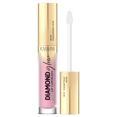 Eveline Cosmetics, Diamond Glow Lip Luminizer błyszczyk do ust z kwasem hialuronowym 02 Strawberry Mouse 4.5ml