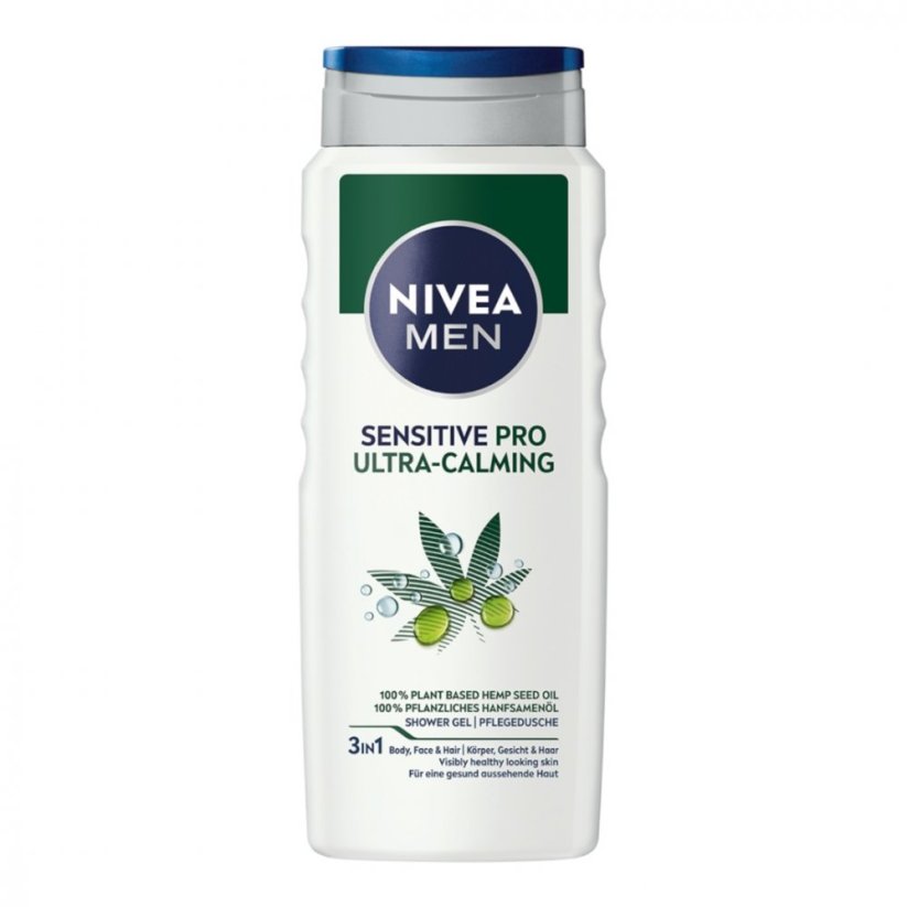 Nivea, Sensitive Pro Ultra-Calming sprchový gél pre mužov 500 ml