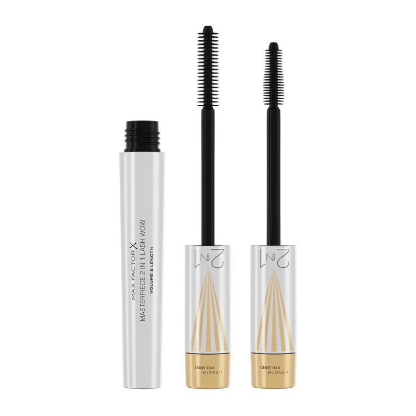 Max Factor, Masterpiece 2v1 Lash Wow prodlužující a zvětšující řasenka 001 Black 7ml