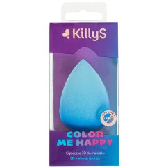 KillyS, Color Me Happy gąbeczka 3D do makijażu Niebieska