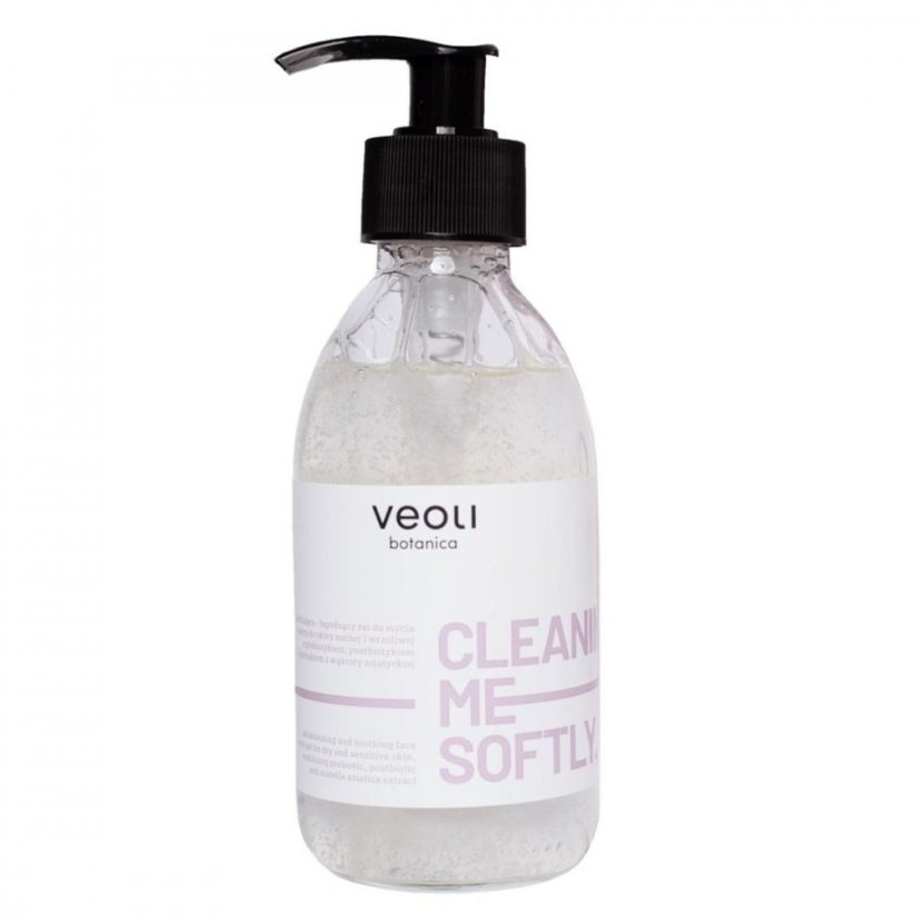 Veoli Botanica, Cleaning Me Softly nawilżająco-łagodzący żel do mycia twarzy 190ml