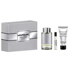 Mont Blanc Explorer Platinum set parfémová voda ve spreji 100 ml + parfémová voda v miniatuře 7,5 ml + sprchový gel 100 ml