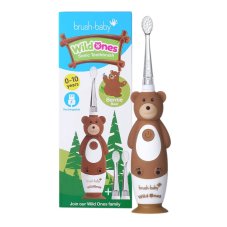 Brush-Baby WildOnes Rechargeable Toothbrush Sonická zubní kartáčka WildOnes pro děti ve věku 0–10 let Bernie Bear