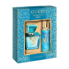 Guess Seductive Blue Women Sada Seductive Blue toaletní voda ve spreji 75 ml + tělová mlha 125 ml