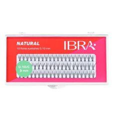 Ibra Naturals Kępki rzęs Zhluky umelých rias Natural Knot-Free 0,10 C-9 mm