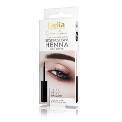 Delia, jednozložková expresná henna na obočie Eyebrow Expert 4.0 Brown 6ml