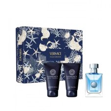 Versace Pour Homme sada toaletná voda v spreji 50ml + sprchový gél 50ml + balzam po holení 50ml