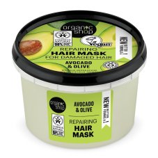 Organic Shop, Expresná regeneračná maska na vlasy Avokádo a med 250 ml