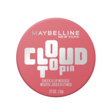 Maybelline Cloudtopia Cheek & Lip Mousse Cloudtopia matná rtěnka a rtěnka 08 Enchanted Mauve 5 g