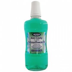 Active Oral Care, Fluoride Mouthwash płyn do płukania jamy ustnej z fluorem Fresh Mint 500ml